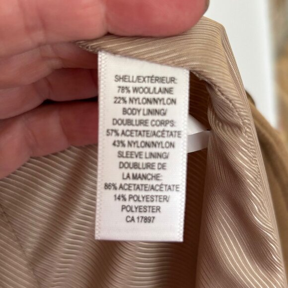 Banana Republic Military Long Camel Wool Coat - Picture 15 of 16